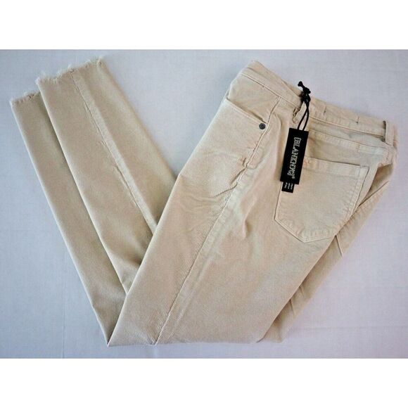 BLANKNYC Women Sz 28 Cream/Ivory The Bond Mid-Rise Skinny Ankle Corduroy Pants - Picture 9 of 10